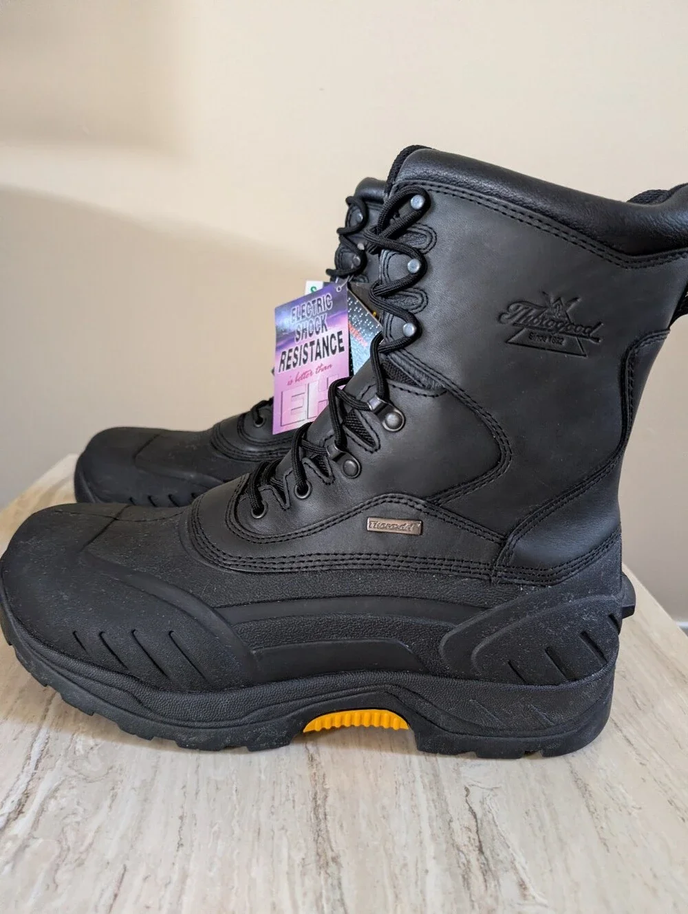 Thorogood Black 299 Railroad Steel Toe Waterproof 1000 g Thinsulate Boots Sz 13